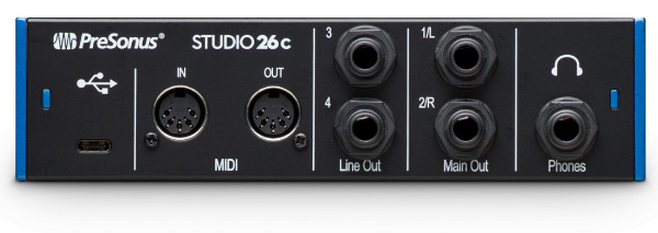 PreSonusのオーディオインターフェイス、Studio 26cのご紹介です！