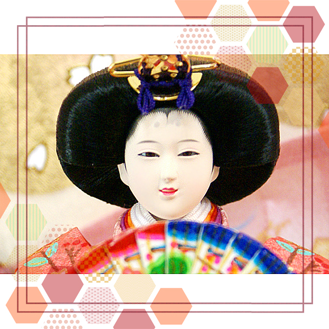 桜雅,雛人形,親王二人,ハートケース飾り,madoka,33246,ひな人形