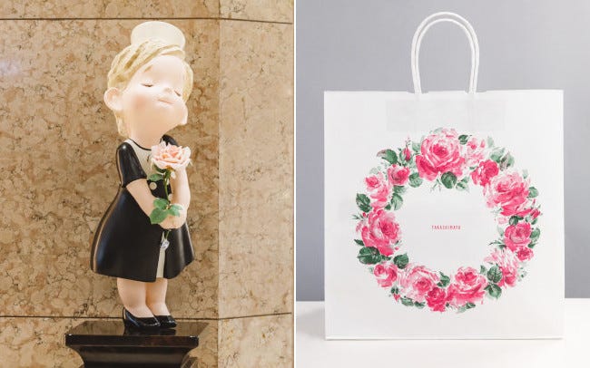 高島屋の包装紙はなぜバラ柄？ローズちゃんの正体は？理由と誕生秘話を