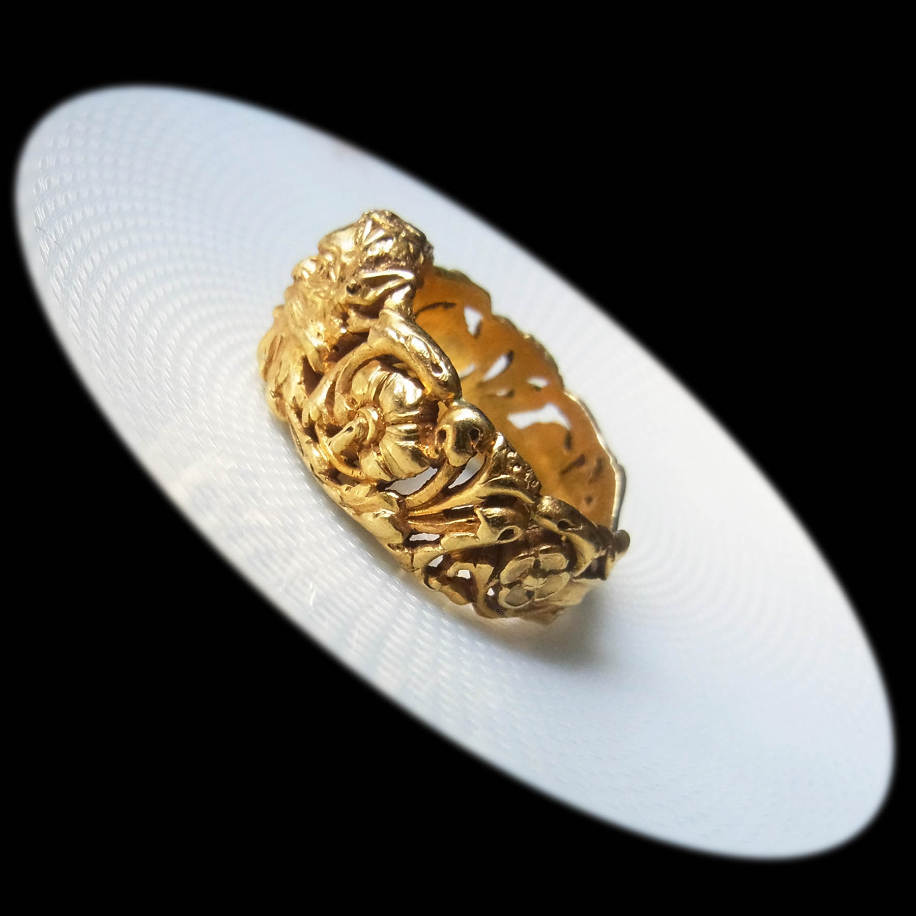 ワグナー作 – パーン神・マスカロン彫金リング | ルーヴルアンティーク