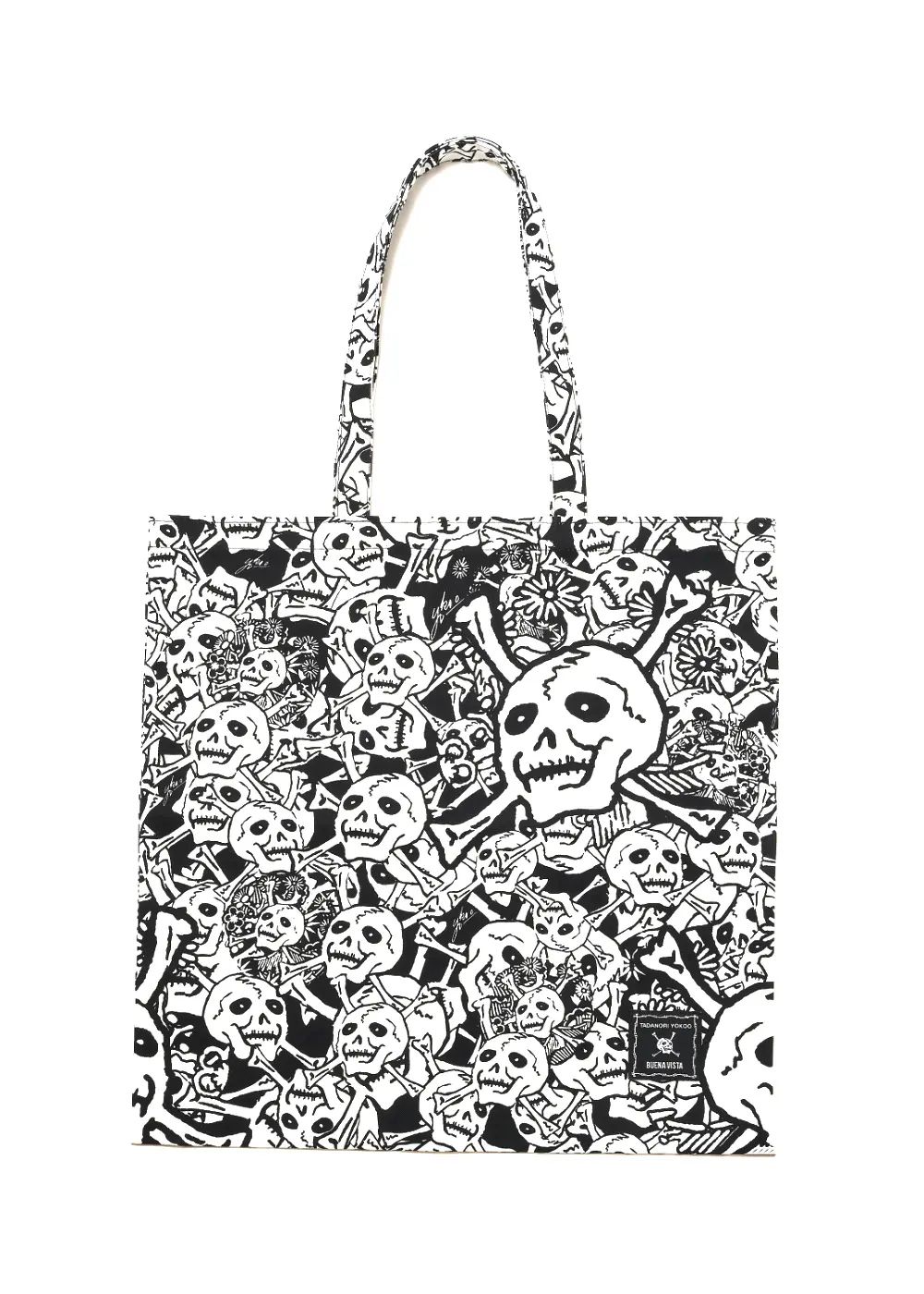 BUENA VISTA - 雑踏髑髏 トートバック (BLACK) / ×横尾忠則 髑髏柄