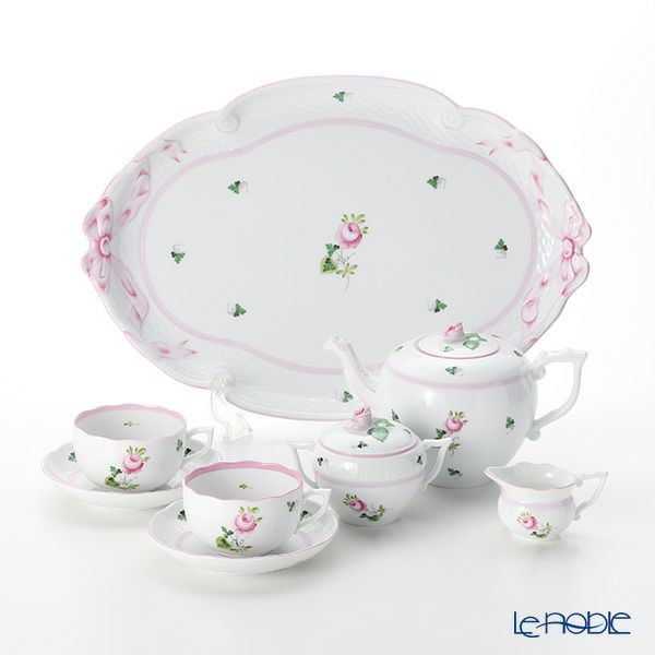 ヘレンド ウィーンのバラ ピンク テテアテテセット | ブランド洋食器