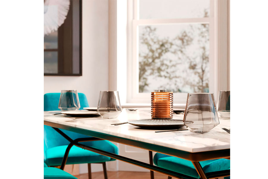 サウスビーチ 160×90cm ダイニングテーブル - ダイニングテーブルの