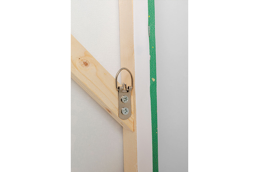 フラワーボート グリーンイエロー 100×80 cm タッチドピクチャー