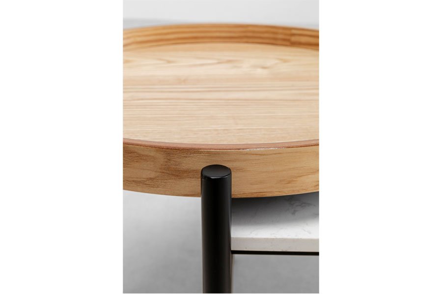 レイヤード 128x55cm ローテーブル/ コーヒーテーブル - ローテーブル