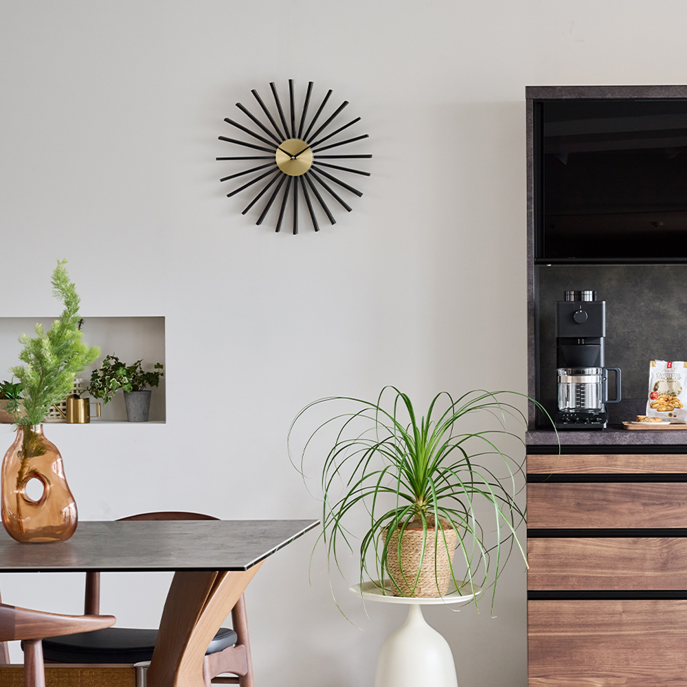 ジョージネルソン フラッタークロック 時計（マットブラック） - 時計