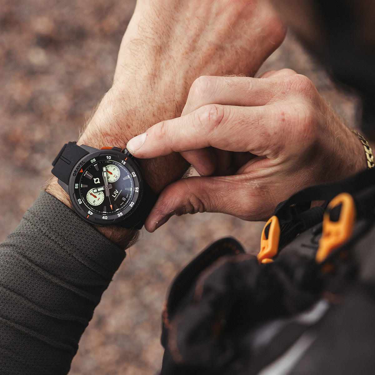 GRAVEL 002 NIGHT VISION CHRONO – LIV Swiss Watches