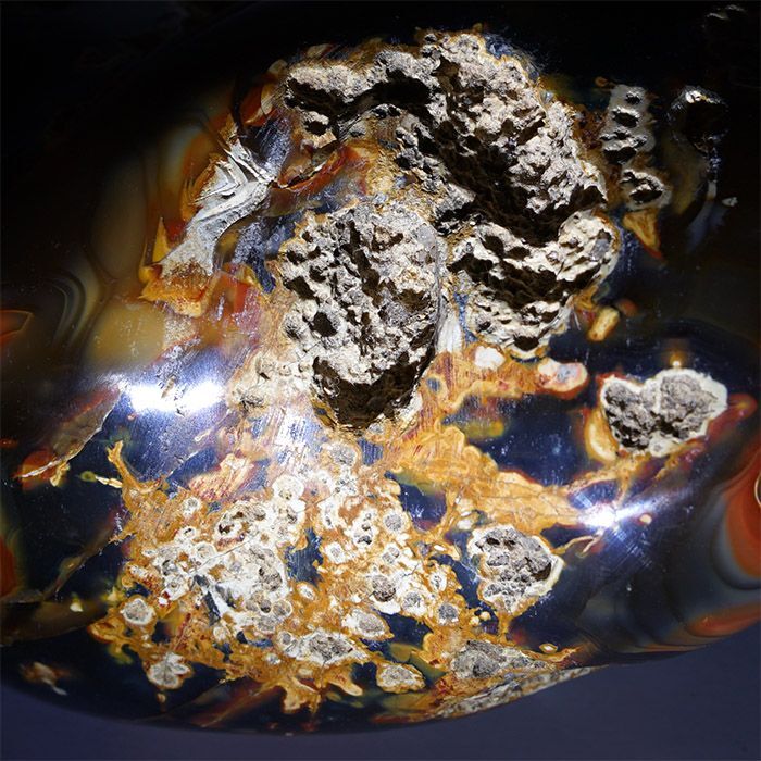 瑪瑙 めのう メノウ カルセドニー アゲート 酸化鉄 気分高揚 置物 風水