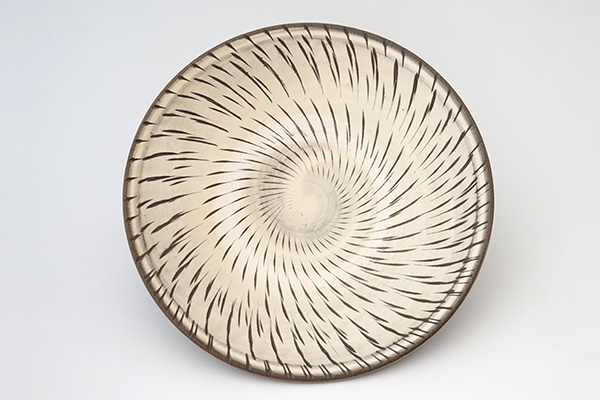 小鹿田焼 飛び鉋 7寸皿｜和食器の通販 monsen