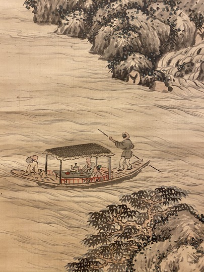 福田半香 秋景山水図｜古美術・掛け軸の販売・買取・鑑定-松本松栄堂