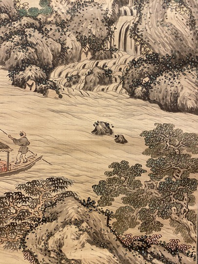 福田半香 秋景山水図｜古美術・掛け軸の販売・買取・鑑定-松本松栄堂