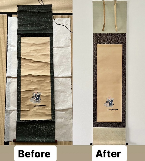 掛軸の表装修復：事例紹介③｜古美術・掛け軸の販売・買取・鑑定-松本