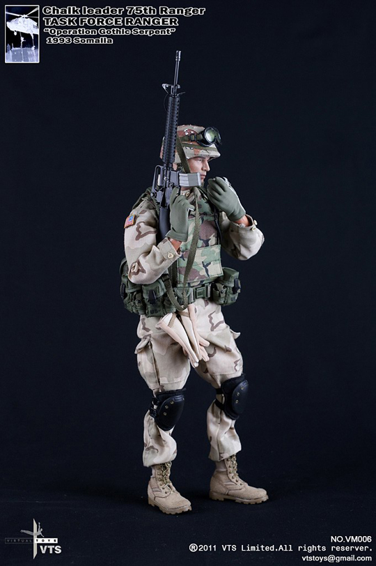 Chalk leader 75th Ranger Task Force Ranger Dam Toys - Machinegun