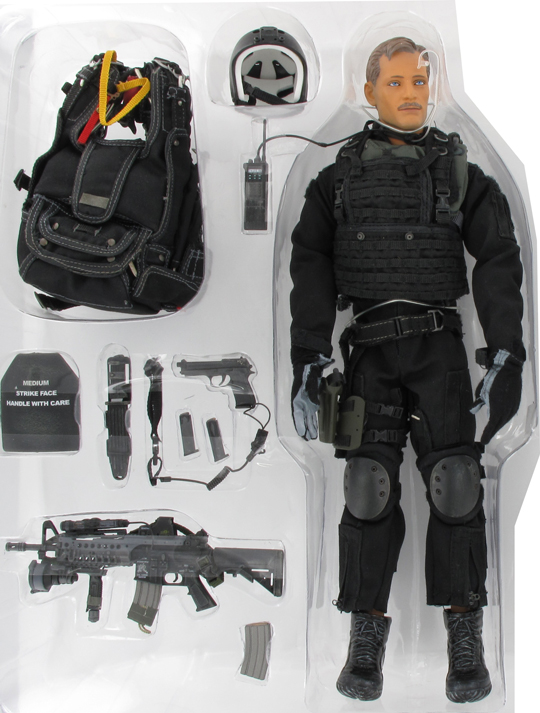 US Navy Seal Team 2 - Halo Night Ops Jumper Hot Toys - Machinegun