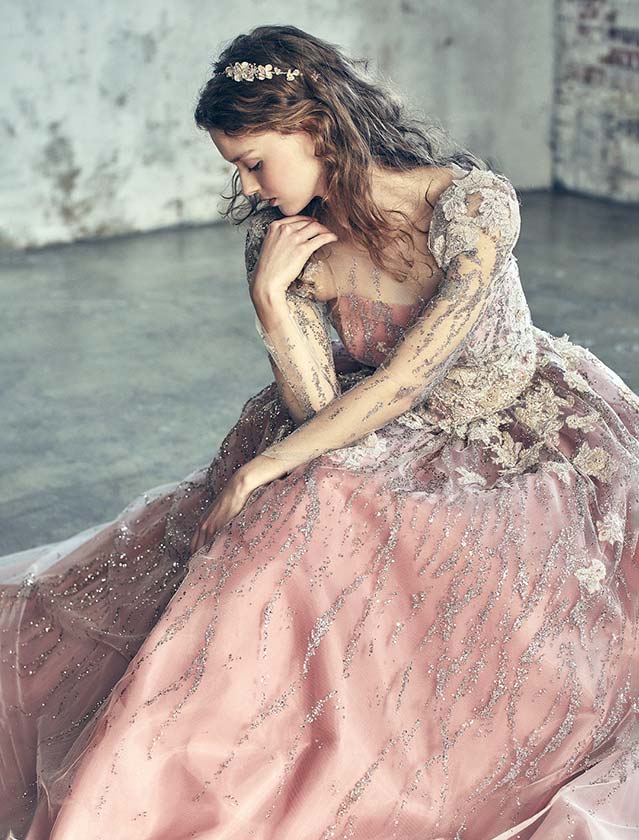 ANT0381 pink | ウエディングドレス『マリアローザ（MARIAROSA）』