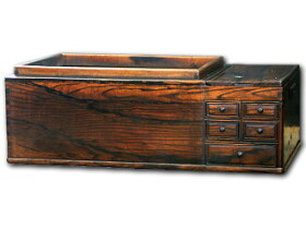 黒柿関東火鉢 骨董 ～大変希少な黒柿を材とした火鉢｜炭専門商社