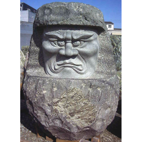 天然御影石彫刻 石像 達磨