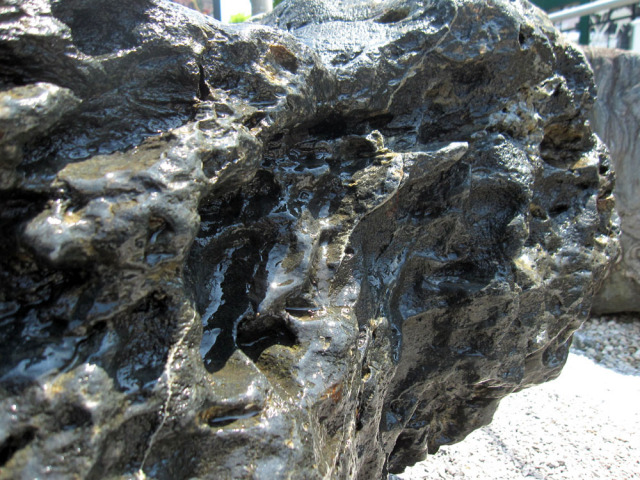 千軒石 庭石 銘石 北海道 松前古潭石 5.5尺 景石 天然石 溜まり石