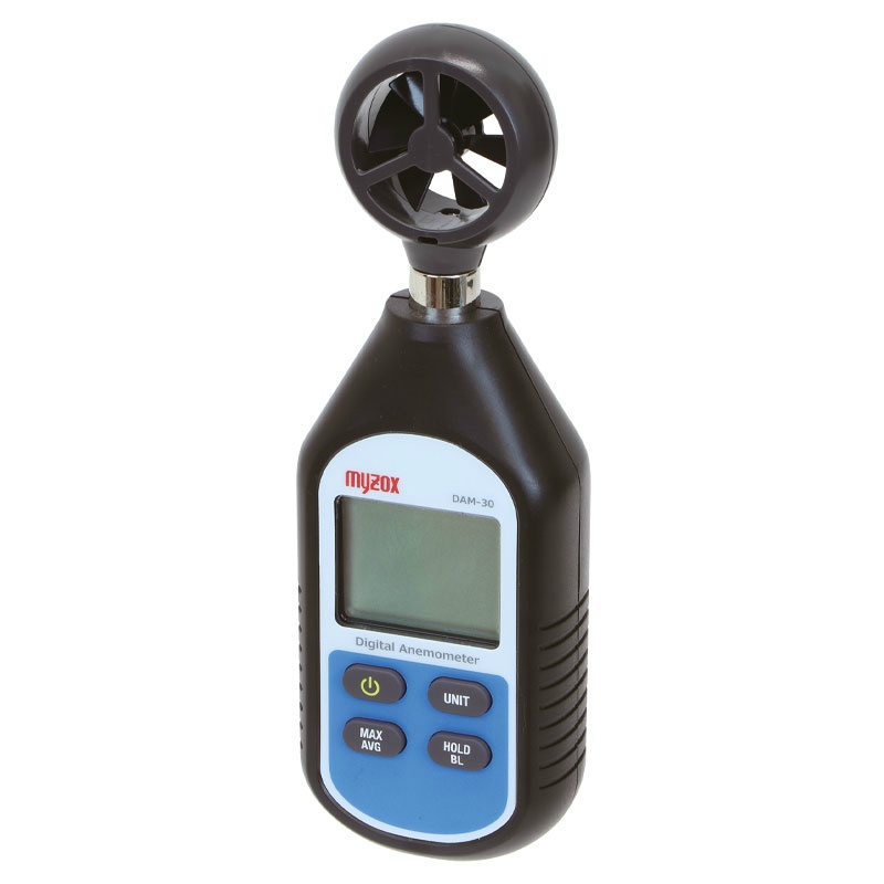 デジタル風速計 DAM-30 0～30m/s W54mm×H163mm×D30mm 温度測定機能付