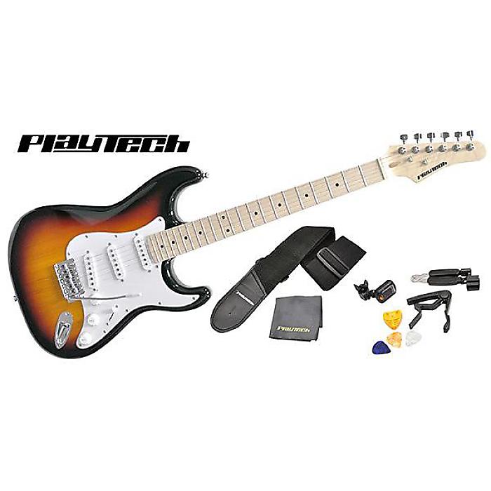 PLAYTECH ( プレイテック ) ／ ST250 ギター入門セットMaple Sunburst