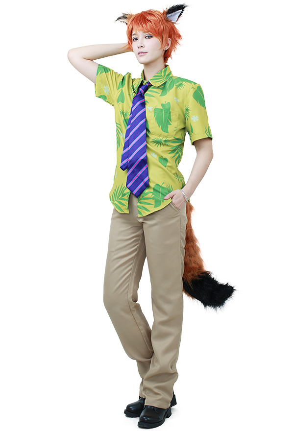 ズートピア フォックスニック ワイルド コスプレ コスチューム 男性