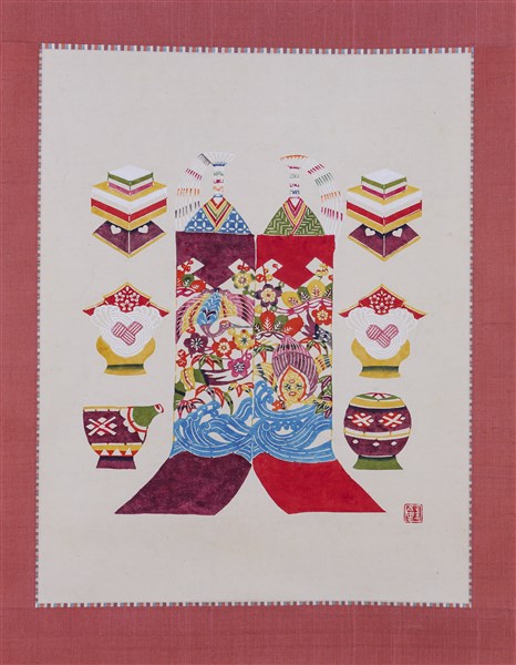 紙雛・雛道具図（芹沢銈介） - MIHO MUSEUM