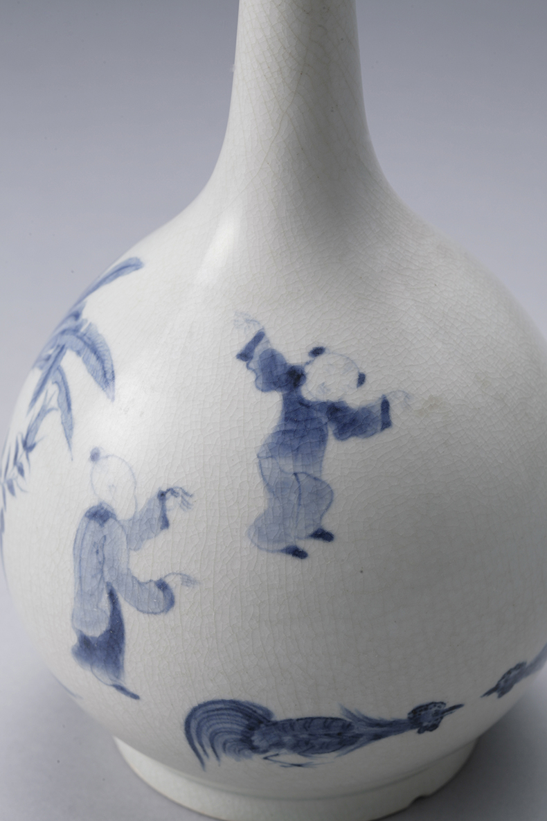 闘鶏に唐子文鶴首 ｜ みかわち焼 三川内焼- 総合サイト