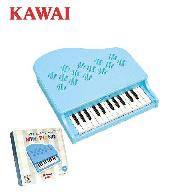 KAWAI ミニピアノ カワイ P-25 1185 ミントブルー 日本製: その他楽器