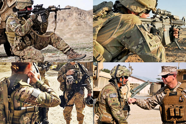 US 米軍実物 Army MASSIF ACS コンバットシャツ OEF-CP マルチカム