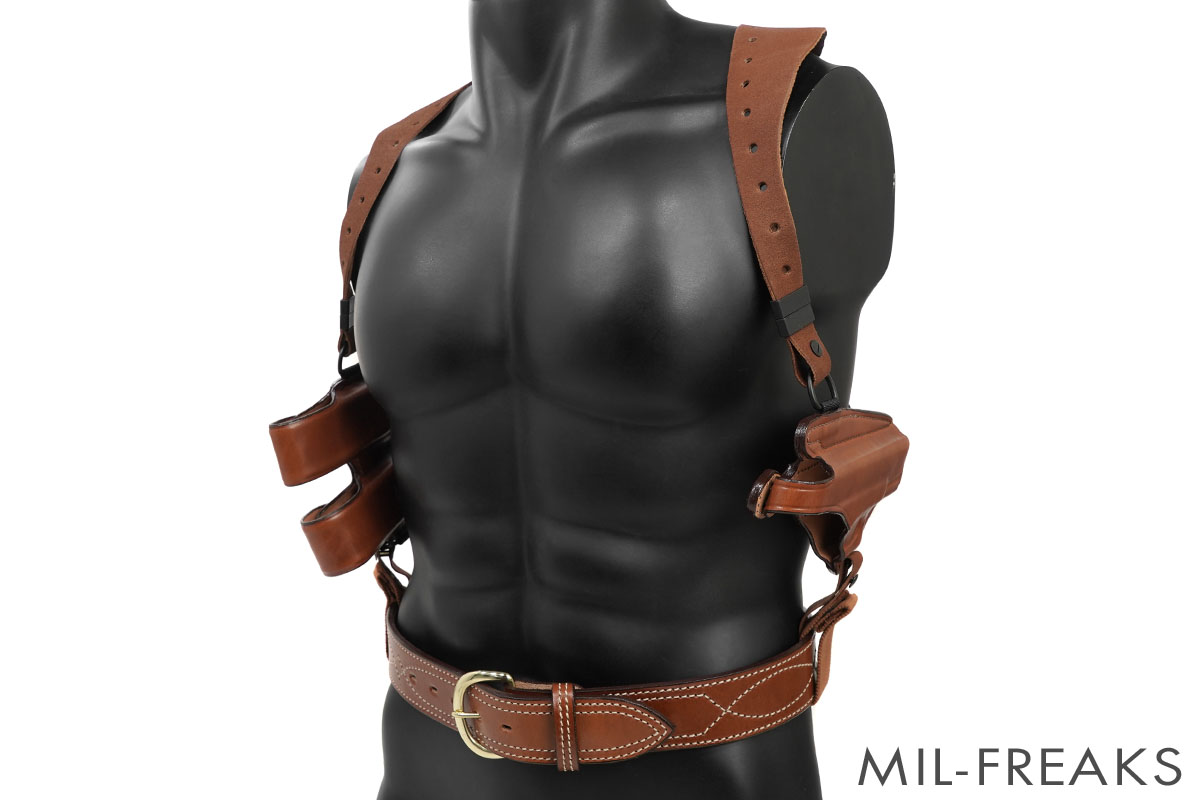 Bianchi Model X16 Agent ショルダー レザーホルスター 対応:Glock 17