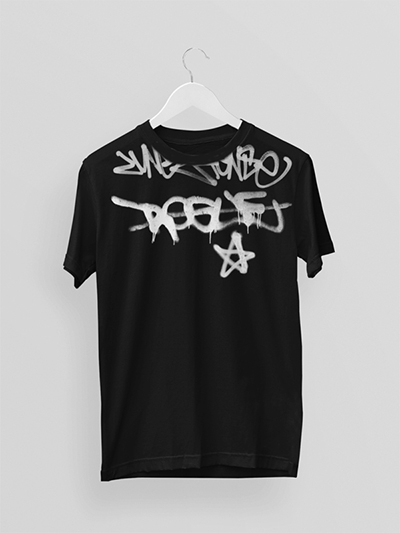 プリントT 落書き 文字 グラフィックデザイン プリントTシャツ