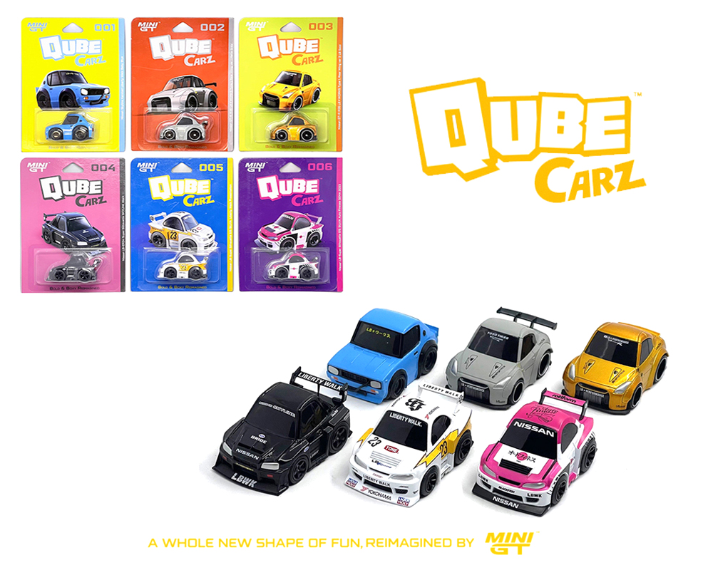 Mini GT QubeCarz Series 1 Liberty Walk Assortment - M & J Toys Inc