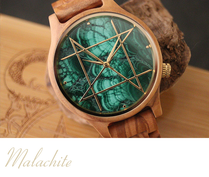 第七回受注新作商品紹介 天然石×天然木 唯一無二の美しい模様の腕時計