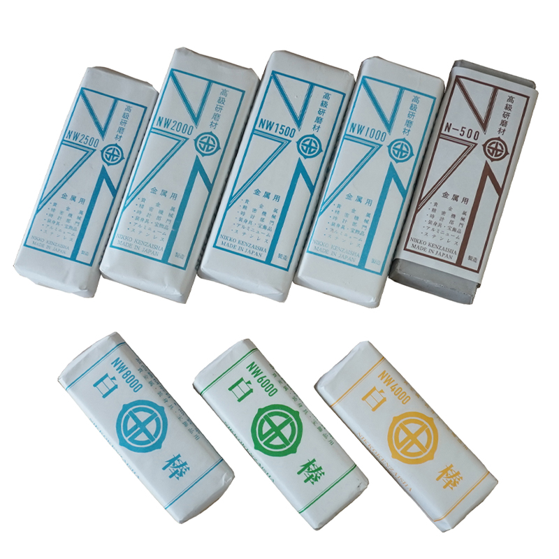 日光 白棒＃500～＃8000（10本） 商品詳細｜タガネや彫金工具、バフ