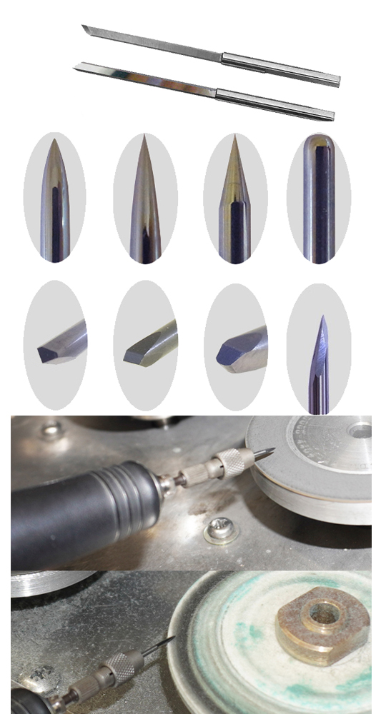 超硬研磨段付き丸棒φ1.5/2.0×40mm 超音波加工機用に最適 商品詳細