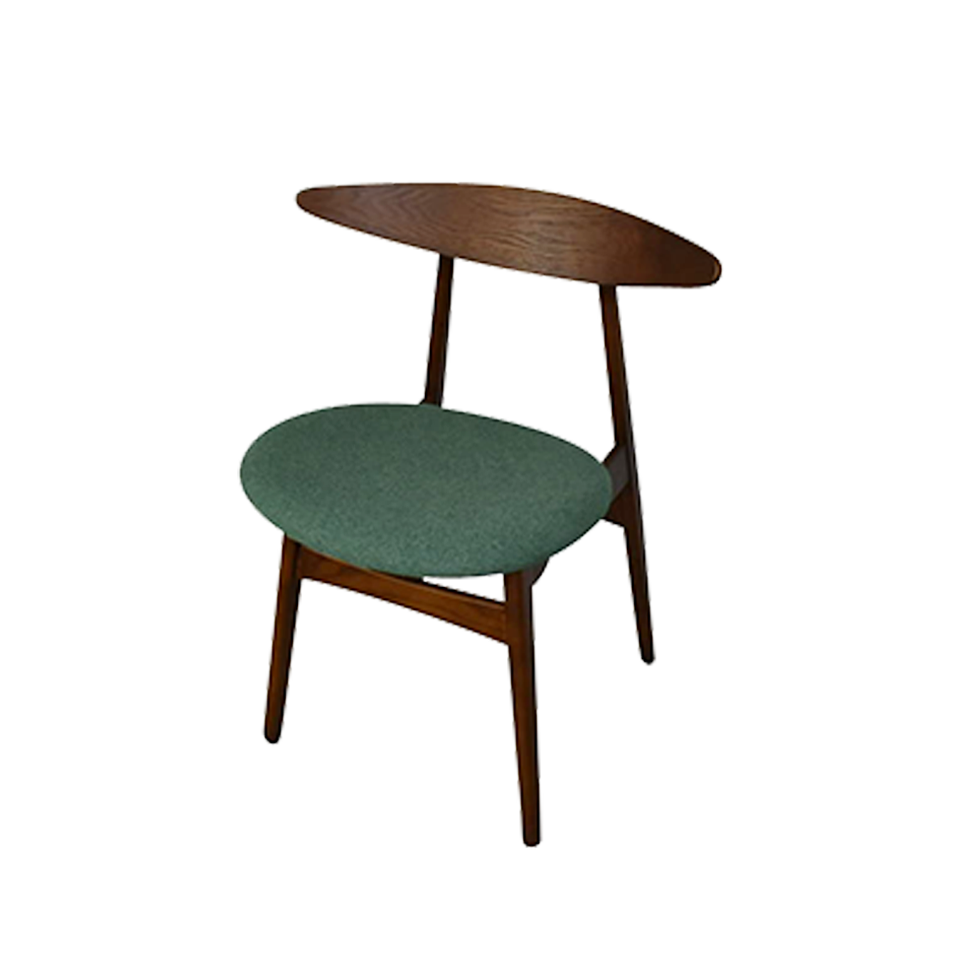チェアRY54【送料無料】ウォールナット/ダークグリーン | NOCEノーチェ