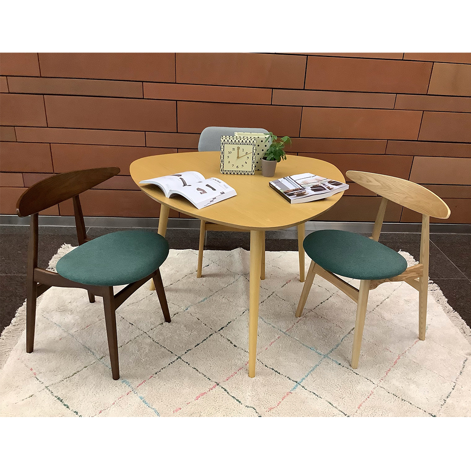 チェアRY54【送料無料】ウォールナット/ダークグリーン | NOCEノーチェ