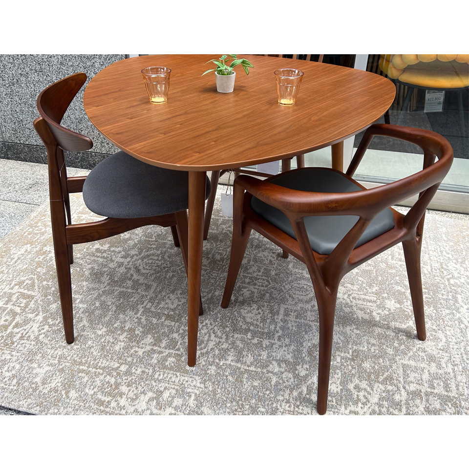 チェアWD1866【送料無料】ダークブラウン/グレー | NOCEノーチェ 家具