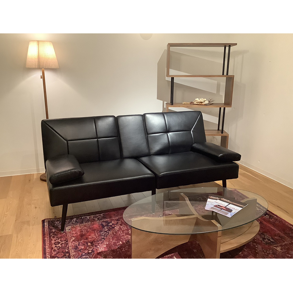 ソファベッドPF1081【送料無料】ブラック | NOCEノーチェ 家具