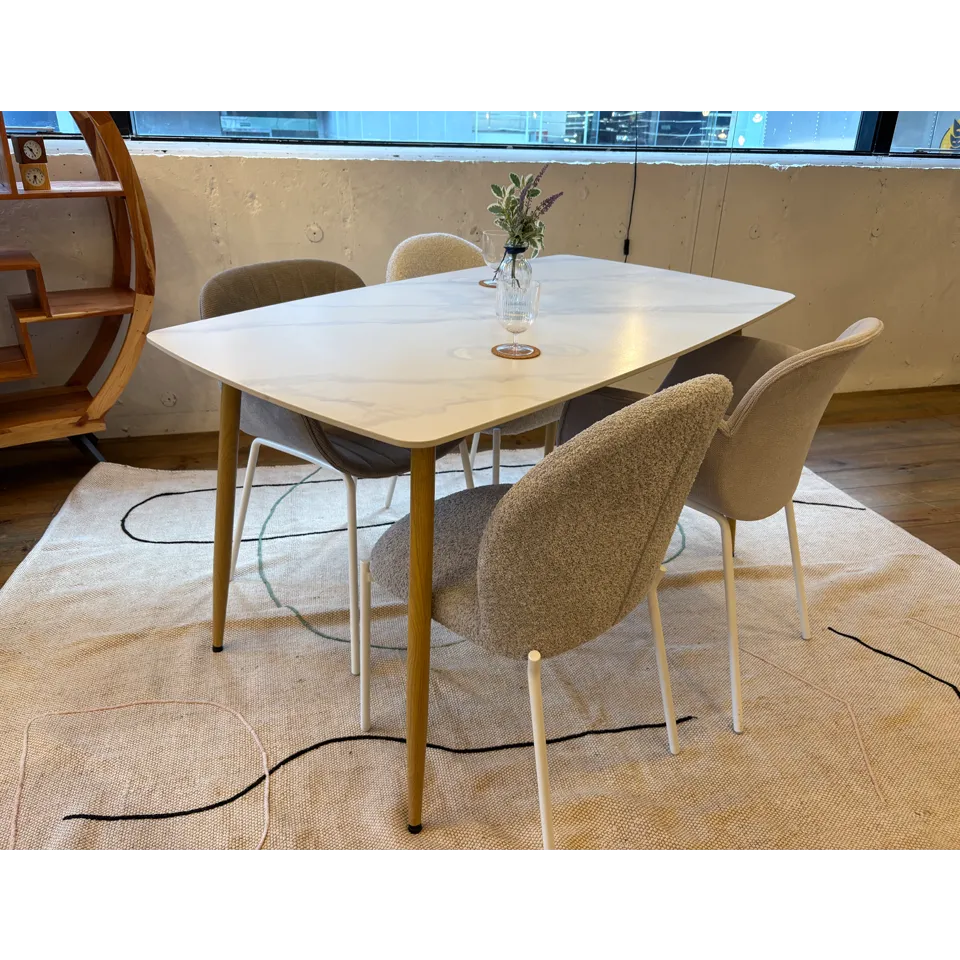 セラミックテーブルSDT-1209【送料・開梱設置無料】ホワイト | NOCE