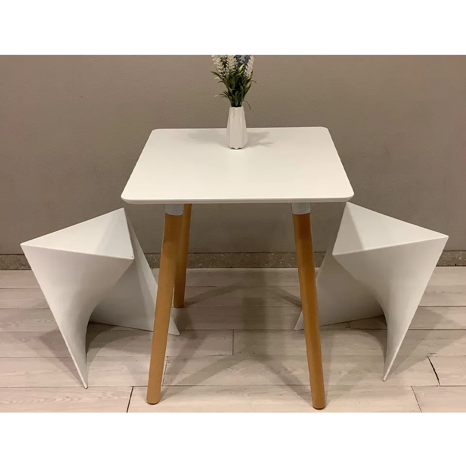 テーブルRT826 60×60【送料無料】ホワイト/ナチュラル | NOCEノーチェ