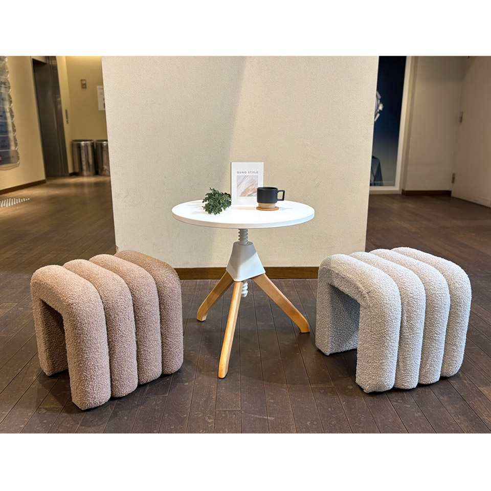 スツールHS-NP18【送料無料】ライトグレー | NOCEノーチェ 家具