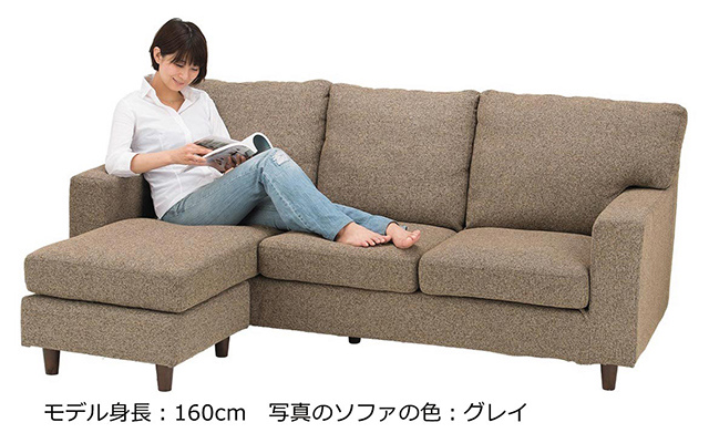 ソファHY0061【送料・開梱設置無料】 ダークグレー | NOCEノーチェ