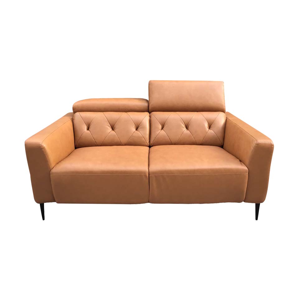 可動式背もたれソファZM790【本革】2人掛け【送料・開梱設置無料