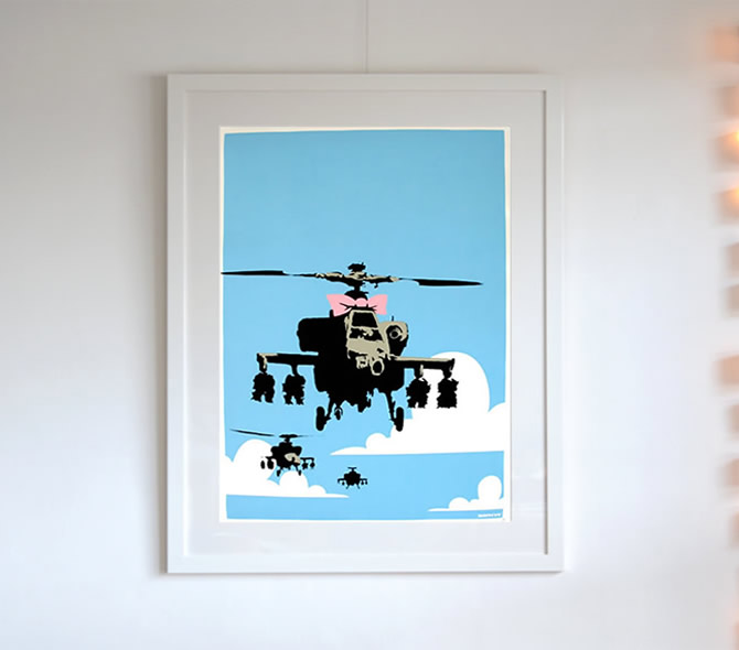 バンクシー（Banksy）の初期頃作品「Happy Chopper」を販売 ー