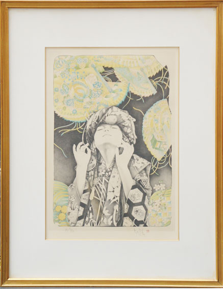 智内兄助、【空と海とみちと】、希少な大判額装用画集より、美品、日本