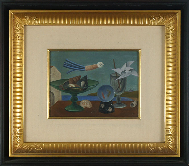 Tokusaburo Nakamura / 中村徳三郎画額「海の見える静物」 | Natsume Books