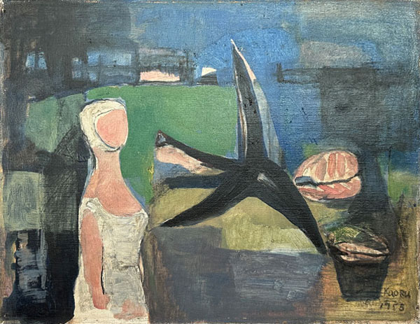 山口薫 海女とイカリとハマグリ/掛け軸(Hanging scrolls) 絵画の買取