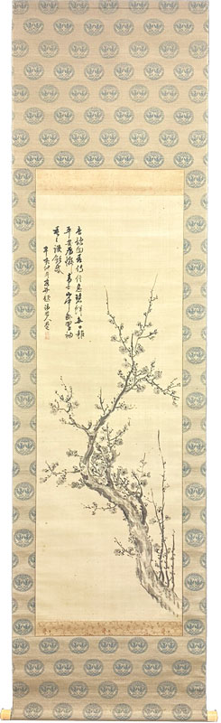 貫名海屋 墨梅詩画（双幅）/掛け軸(Hanging scrolls) 絵画の買取 販売