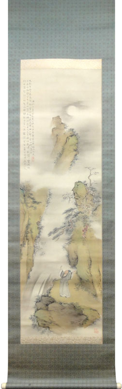 矢野橋村 夏雨新晴図/掛け軸 絵画の買取.販売.表装/長良川画廊